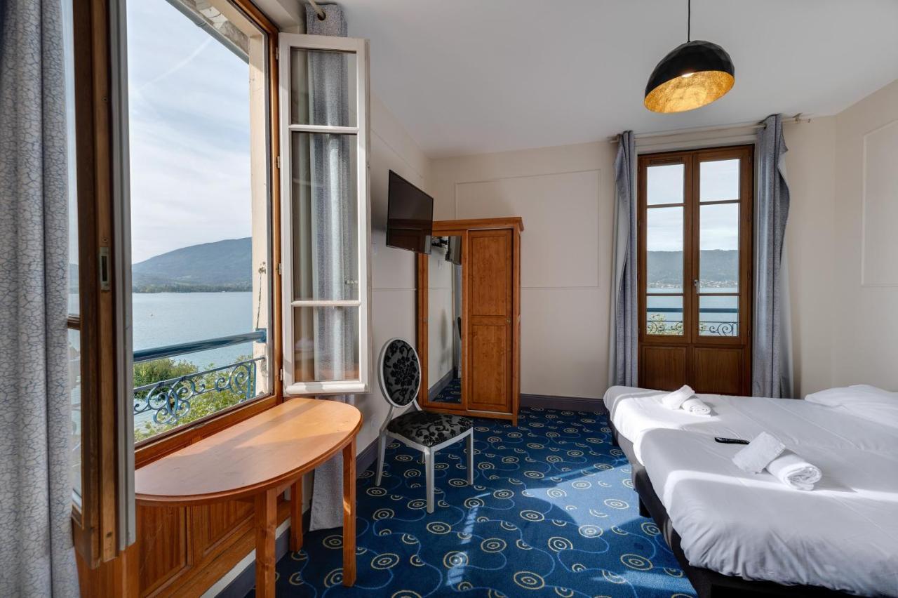 Le Pavillon Des Fleurs Hotel Menthon-Saint-Bernard Bagian luar foto