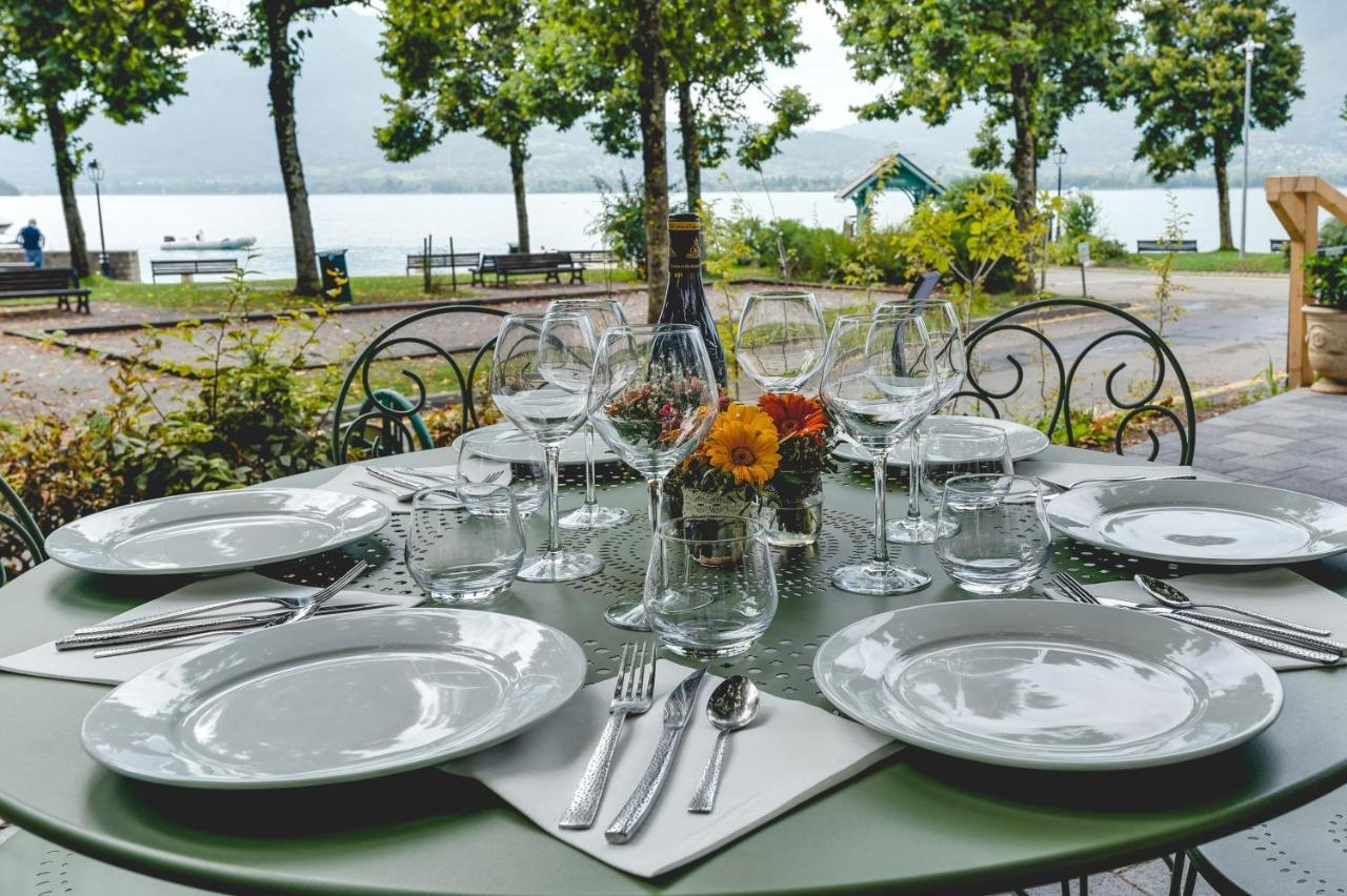 Le Pavillon Des Fleurs Hotel Menthon-Saint-Bernard Bagian luar foto
